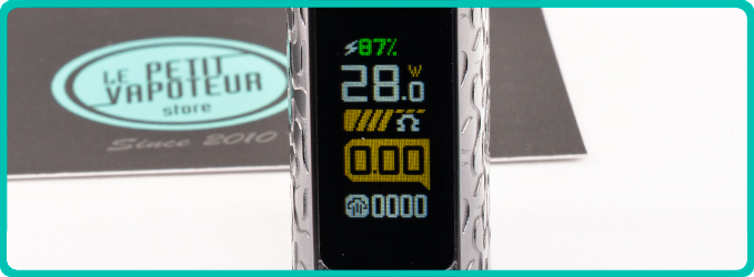 Ecran du dotPod Max Link Dotmod